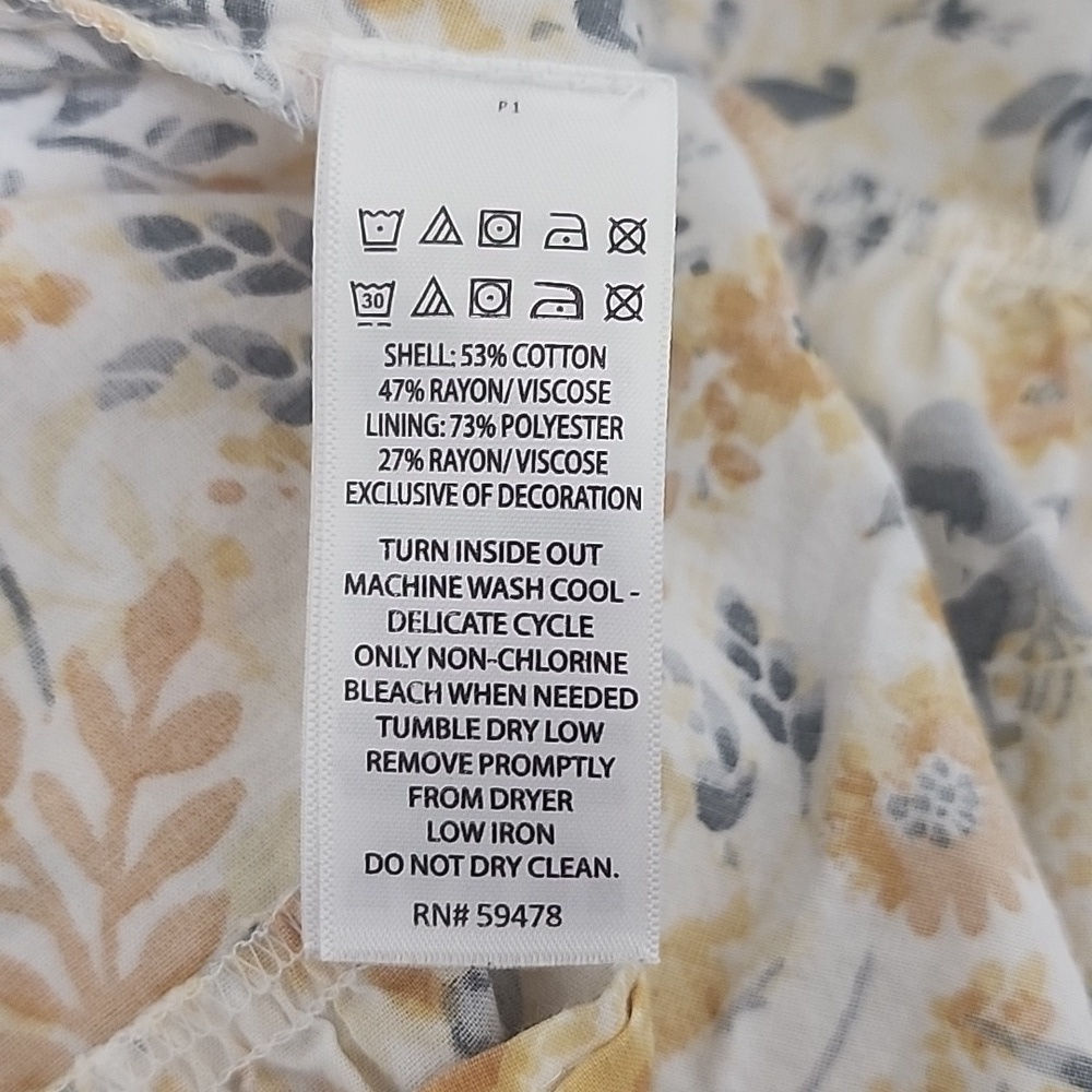 Joie Boho Spaghetti Strap Gold Floral Maxi Dress Size 2 - Picture 13 of 13